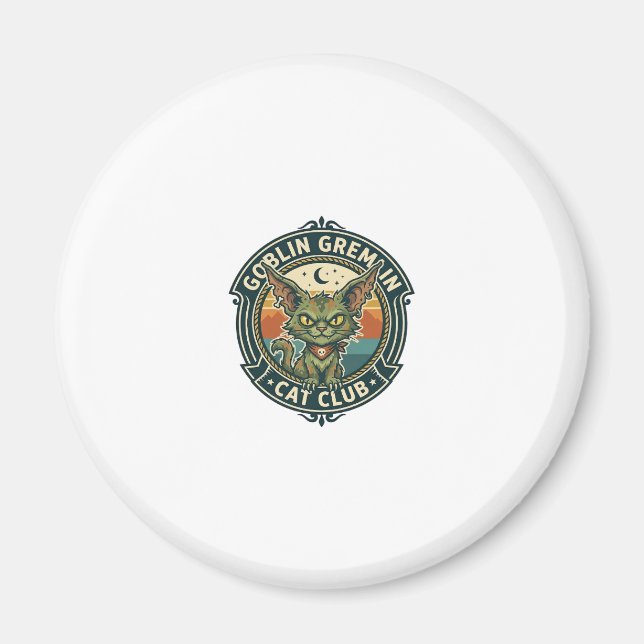 Aimant Conception de chat mignon de lutin gremlin - Gobel (Devant)