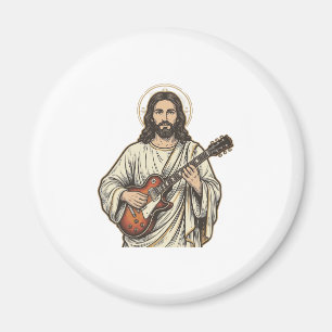 Aimant Conception de chemise à gravure de guitariste sacr