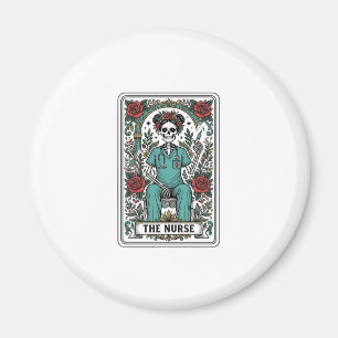 Aimant Conception de chemise de carte de tarot d'infirmiè