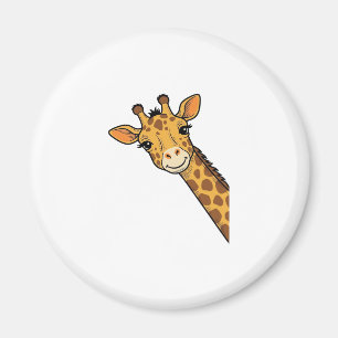 Aimant Conception de chemise de girafe furtive de gravure