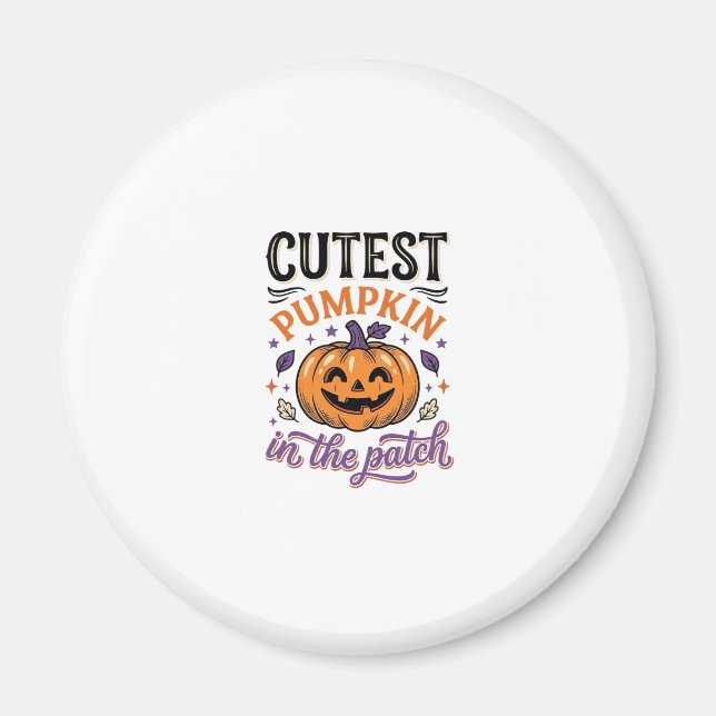 Aimant Conception de chemise Halloween Citrouille la plus (Devant)