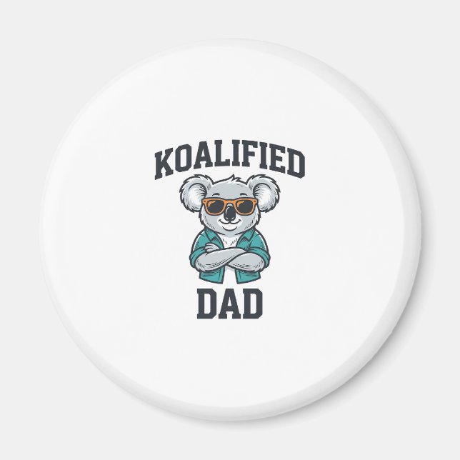 Aimant Conception de chemise Koala Papa Koalifié_1 (Devant)