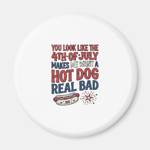 Aimant Conception de chemise patriotique Funny 4th of Jul