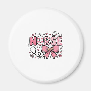 Aimant Conception de chemise vectorielle Cute Nurse Bow H