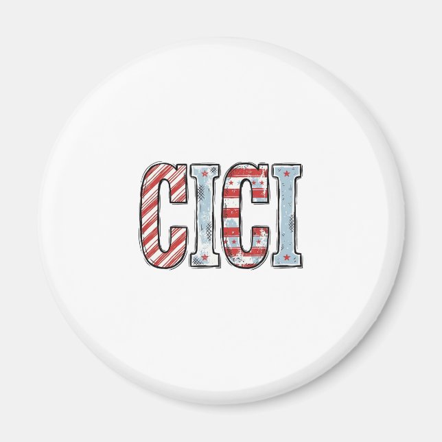 Aimant Conception de chemise vectorielle de nom CICI patr (Devant)