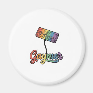 Aimant Conception de chemise vectorielle Gaymer Rainbow G