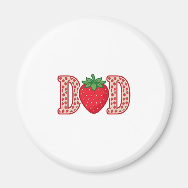 Aimant Conception de chemise vectorielle lettrage fraise  (Devant)