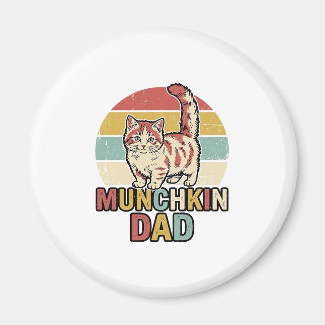 Aimant Conception de chemise vectorielle pour papa Munchk (Devant)