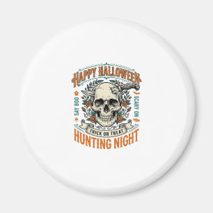Aimant Conception de chemise vintage Halloween crâne Tric
