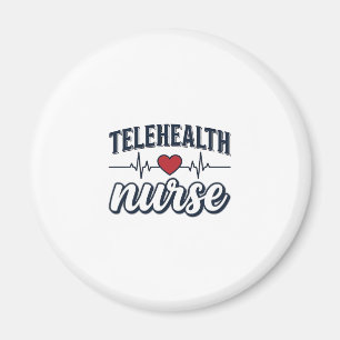 Aimant Conception de chemise vintage infirmière de télé-s