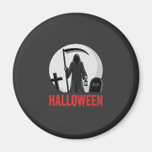 Aimant Conception de cimetière de la Faucheuse Halloween