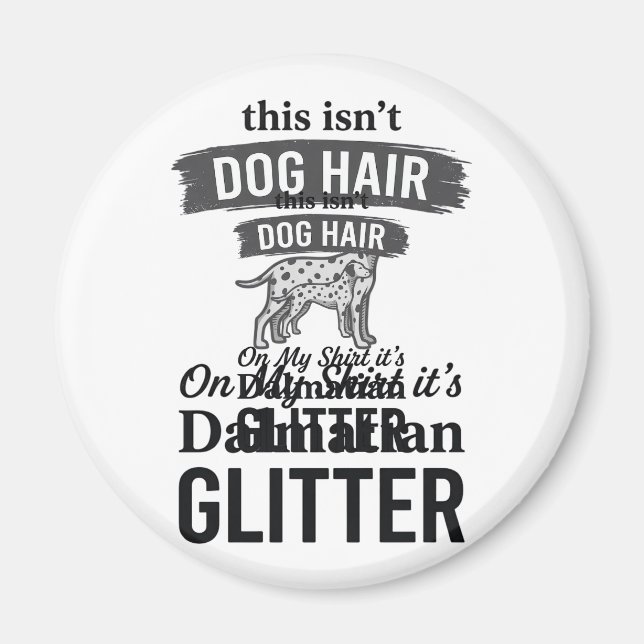 Aimant Conception de citation de cheveux de chien drôle d (Devant)