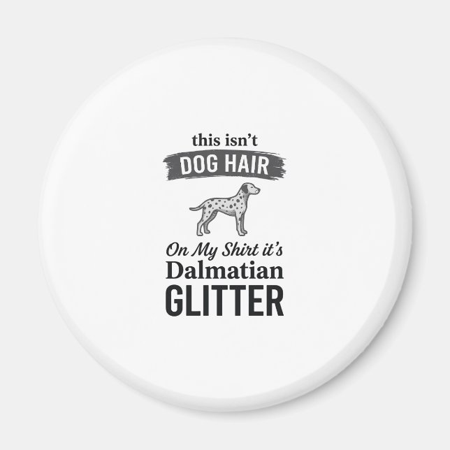 Aimant Conception de citation de cheveux de chien drôle d (Devant)