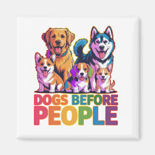 Aimant Conception de citation de chien drôle de l'amour d