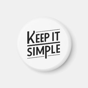 Aimant Conception de citation minimale Gardez les choses 