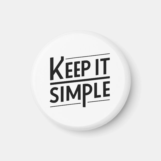 Aimant Conception de citation minimale Gardez les choses  (Devant)