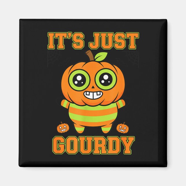 Aimant Conception de citrouille gourdy Halloween mignon j (Devant)