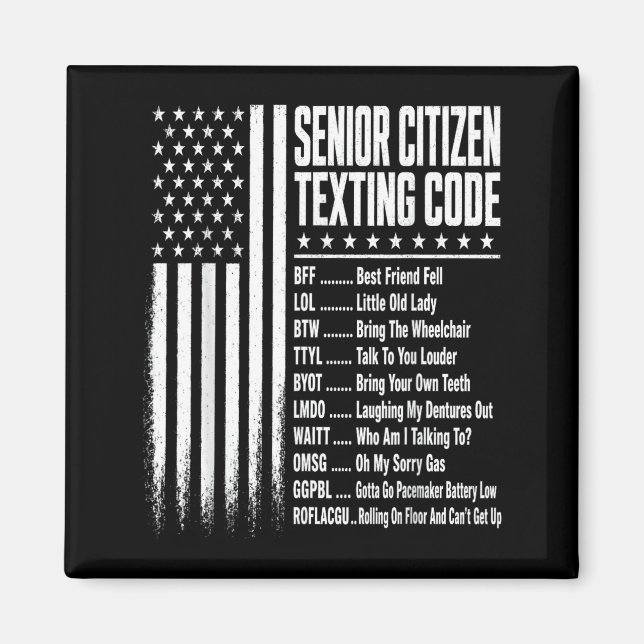Aimant Conception de code de messagerie texte pour citoye (Devant)