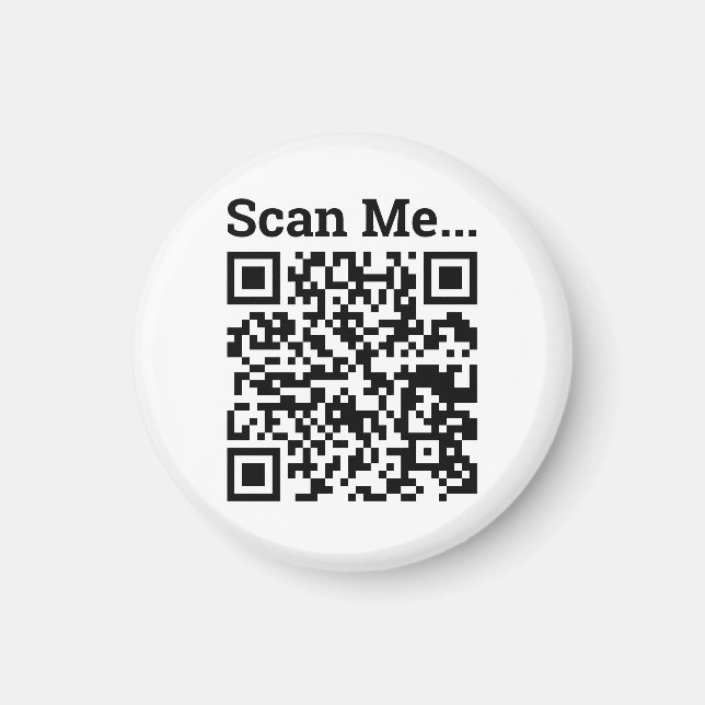 Aimant Conception de code QR (Devant)