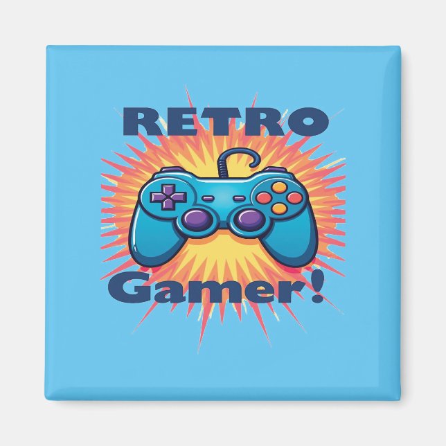 Aimant Conception de contrôleur de Gamer Retro pour le je (Devant)