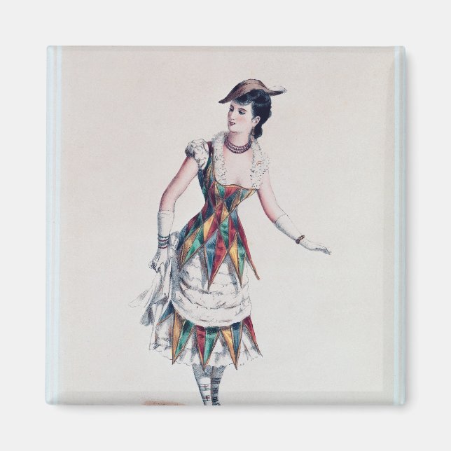 Aimant Conception de costumes pour une arlequin femme, ve (Devant)