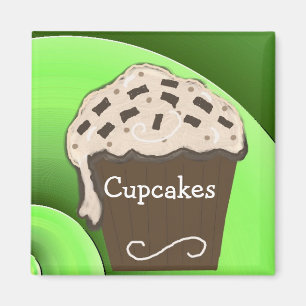 Aimant Conception de cupcake mignonne