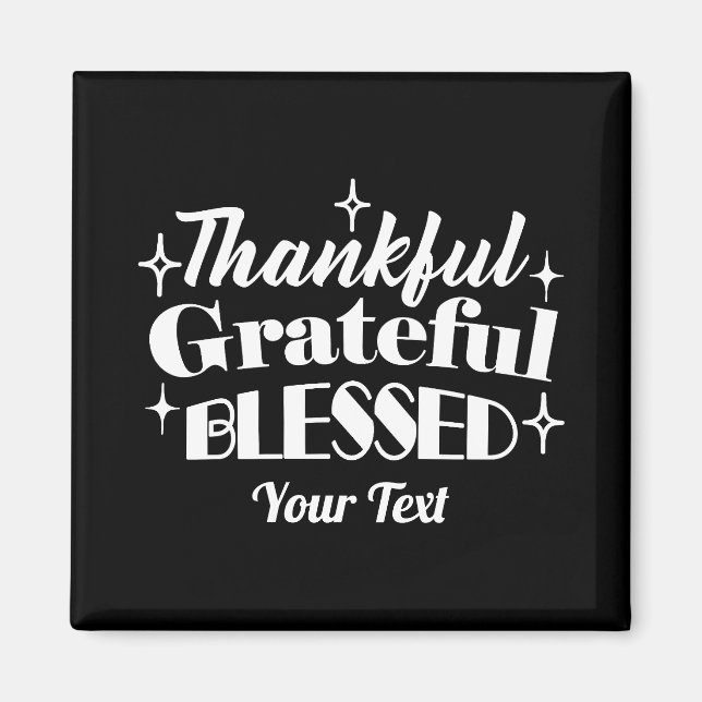 Aimant Conception de devis d'action de grâce modifiable (Devant)