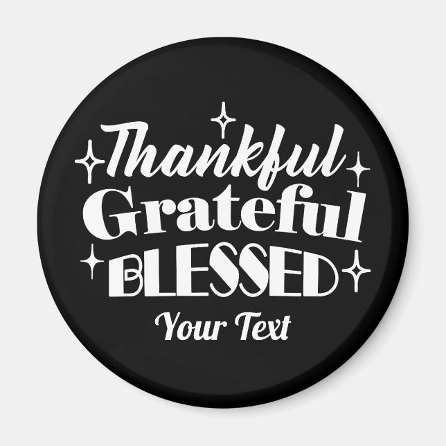 Aimant Conception de devis d'action de grâce modifiable (Devant)