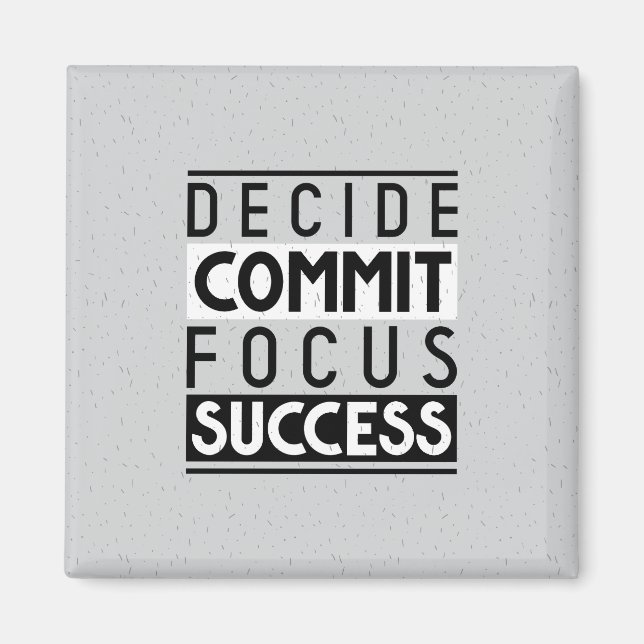 Aimant Conception de devis motivationnelle pour les réali (Devant)