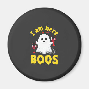 Aimant Conception de fantôme de vin d'Halloween Boos