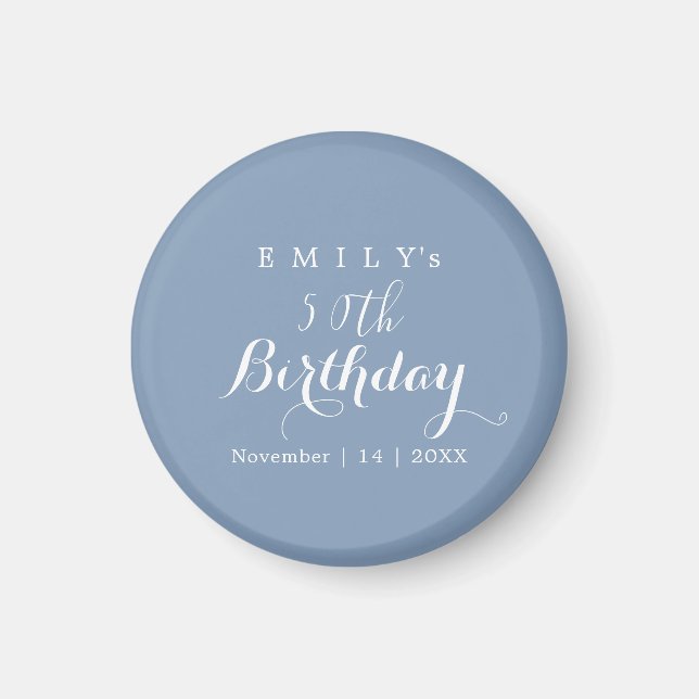 Aimant Conception de fête d'anniversaire en typographie m (Devant)
