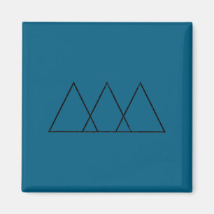 Aimant Conception de géométrie de triangles superposés gé
