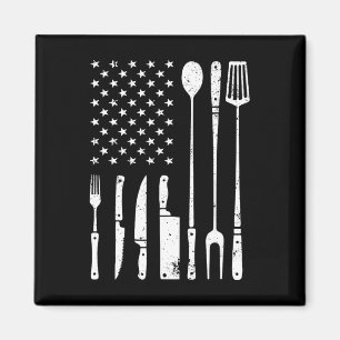 Aimant Conception de grillades BBQ cool pour hommes femme
