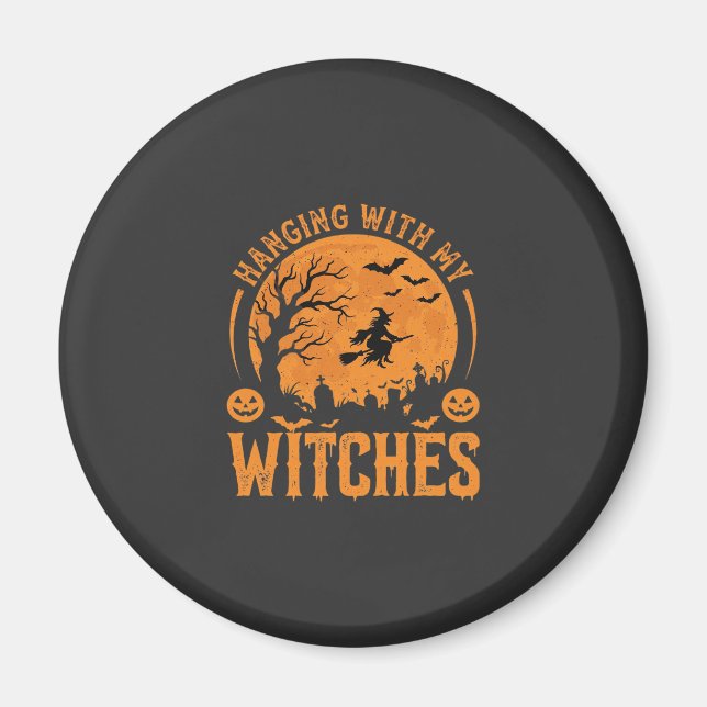 Aimant Conception de Halloween pour accrocher avec mes so (Devant)
