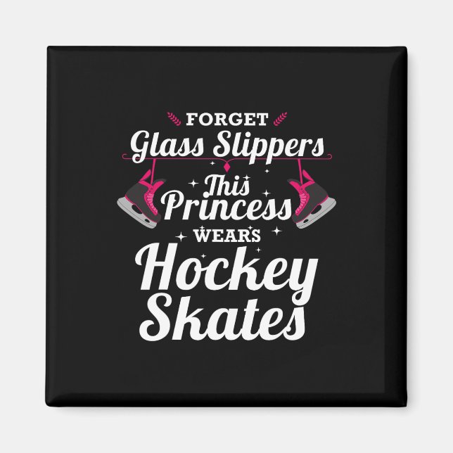Aimant Conception De Hockey Amusant Pour Filles Femmes Ho (Devant)