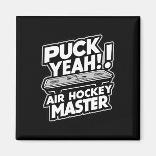 Aimant Conception de hockey sur air drôle de Puck Master