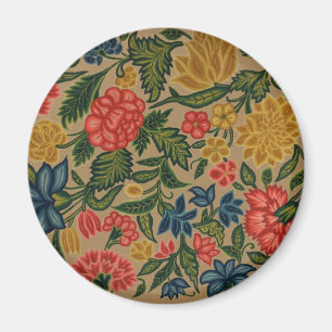 Aimant Conception de jardin d'art floral vintage