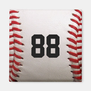 Aimant Conception de joueur de baseball avec numéro de ma