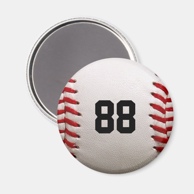 Aimant Conception de joueur de baseball avec numéro de ma (Recto/Verso)