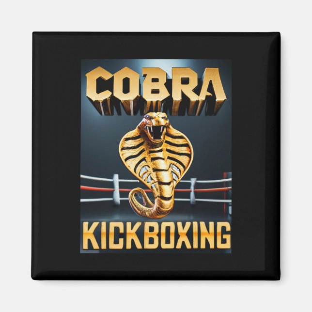 Aimant Conception de kickboxing Cobra par Don Castillo  (Devant)