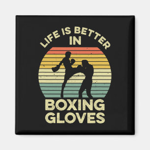 Aimant Conception de kickboxing pour un combattant de Mua
