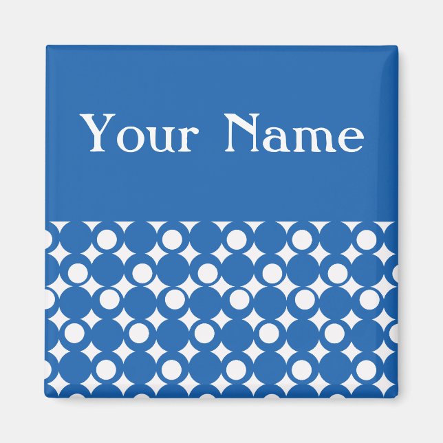 Aimant Conception de la boule Denim Blue Mod @ Emporio Mo (Devant)