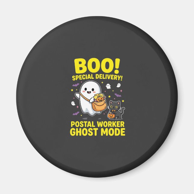 Aimant Conception de la fête d'Halloween en mode fantôme  (Devant)