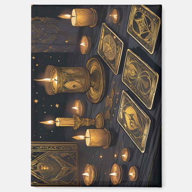 Aimant Conception de la lecture de Tarot (Recto)