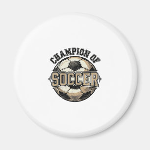 Aimant Conception de maillot de champion de football vint