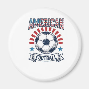 Aimant Conception de maillot de football américain vintag