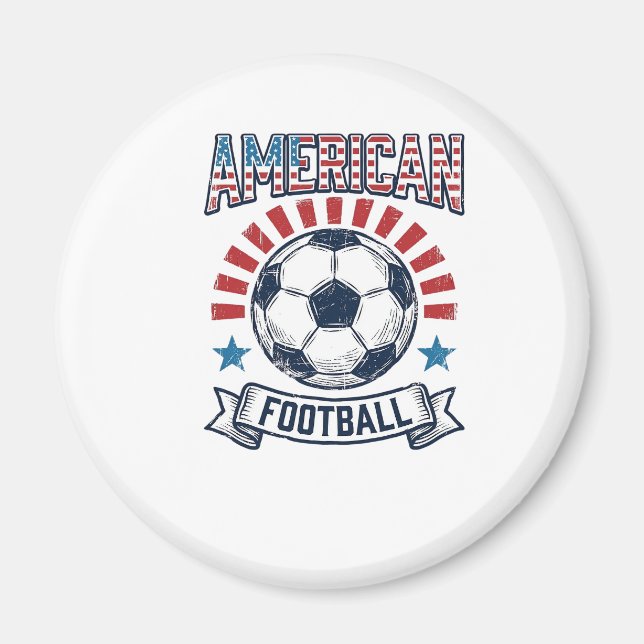 Aimant Conception de maillot de football américain vintag (Devant)