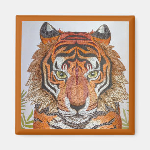Aimant Conception de Mandala Tiger