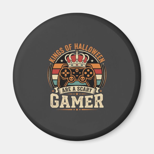 Aimant Conception de manette rétro du roi des joueurs Hal (Devant)
