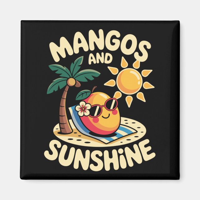 Aimant Conception de mangue pour hommes femmes végane ama (Devant)